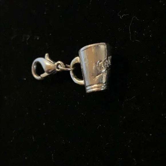 Silver Coffee Cup Charm - Picture 2 of 3